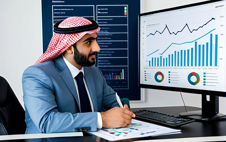 **

"A professional financial advisor in a modern office setting, wearing a modest business suit, consults with a Middle Eastern client (male, dressed in traditional but professional attire) about investment strategies. Charts and graphs are visible in the background, showcasing diversified portfolios. Safe for work, appropriate content, fully clothed, professional, perfect anatomy, natural proportions, family-friendly."

**